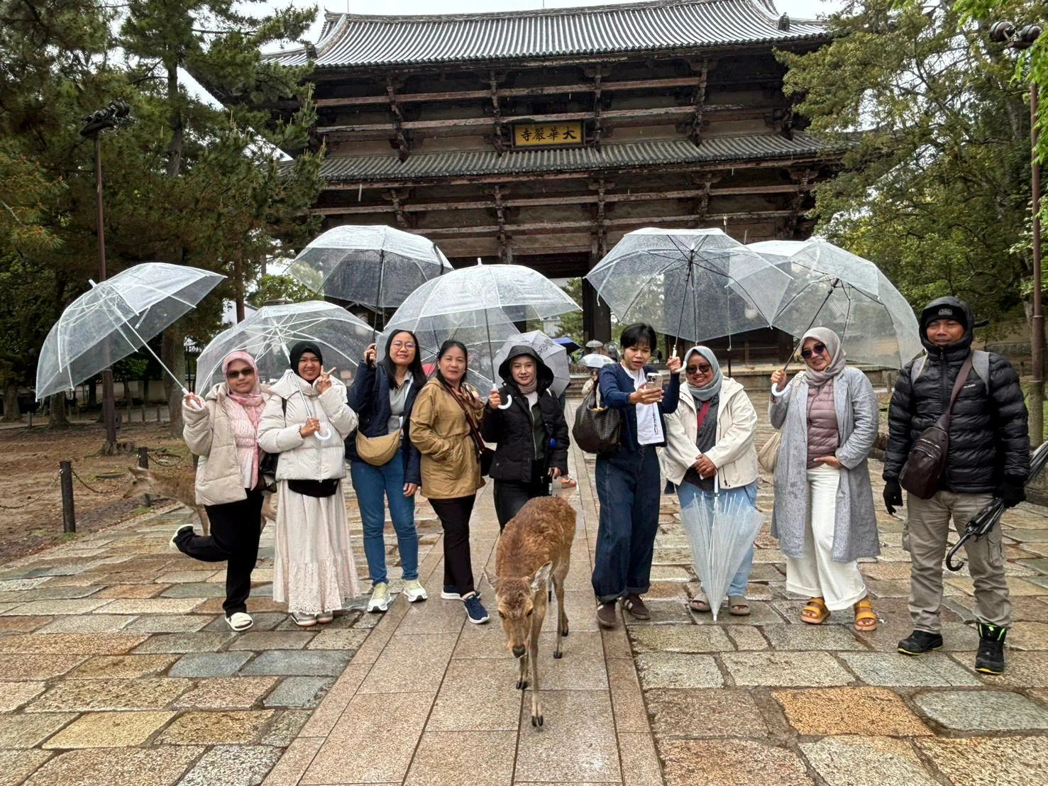 Rombongan peserta Nayowa Travel Service dalam paket perjalanan tour Jepang dan China